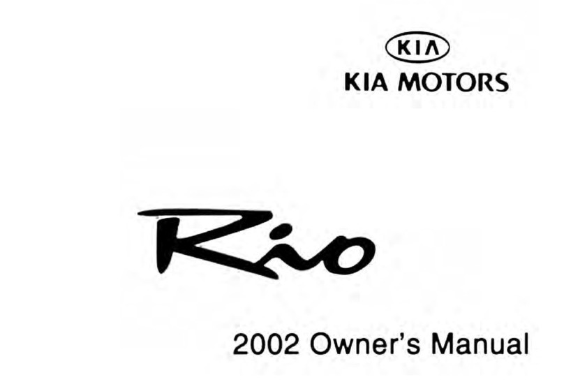 Kia 2002 Rio owner's manual