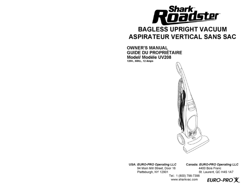 Shark Roadster UV208 owner's manual