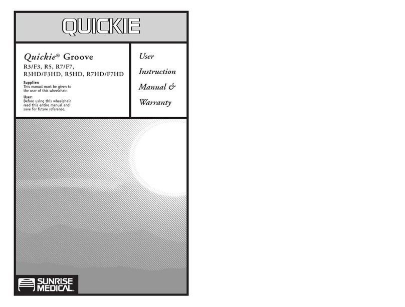 Sunrise Medical R3/F3 Operator's manual