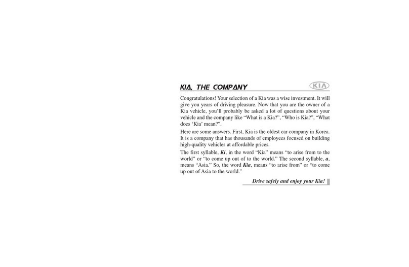 Kia Automobile User manual Kia Automobile User manual