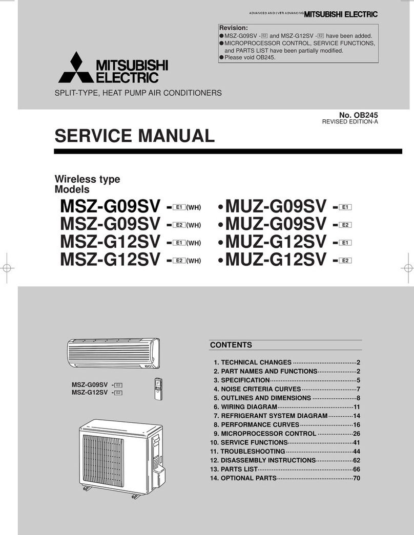 Mitsubishi Electric MSZ-G09SV-E1 User manual