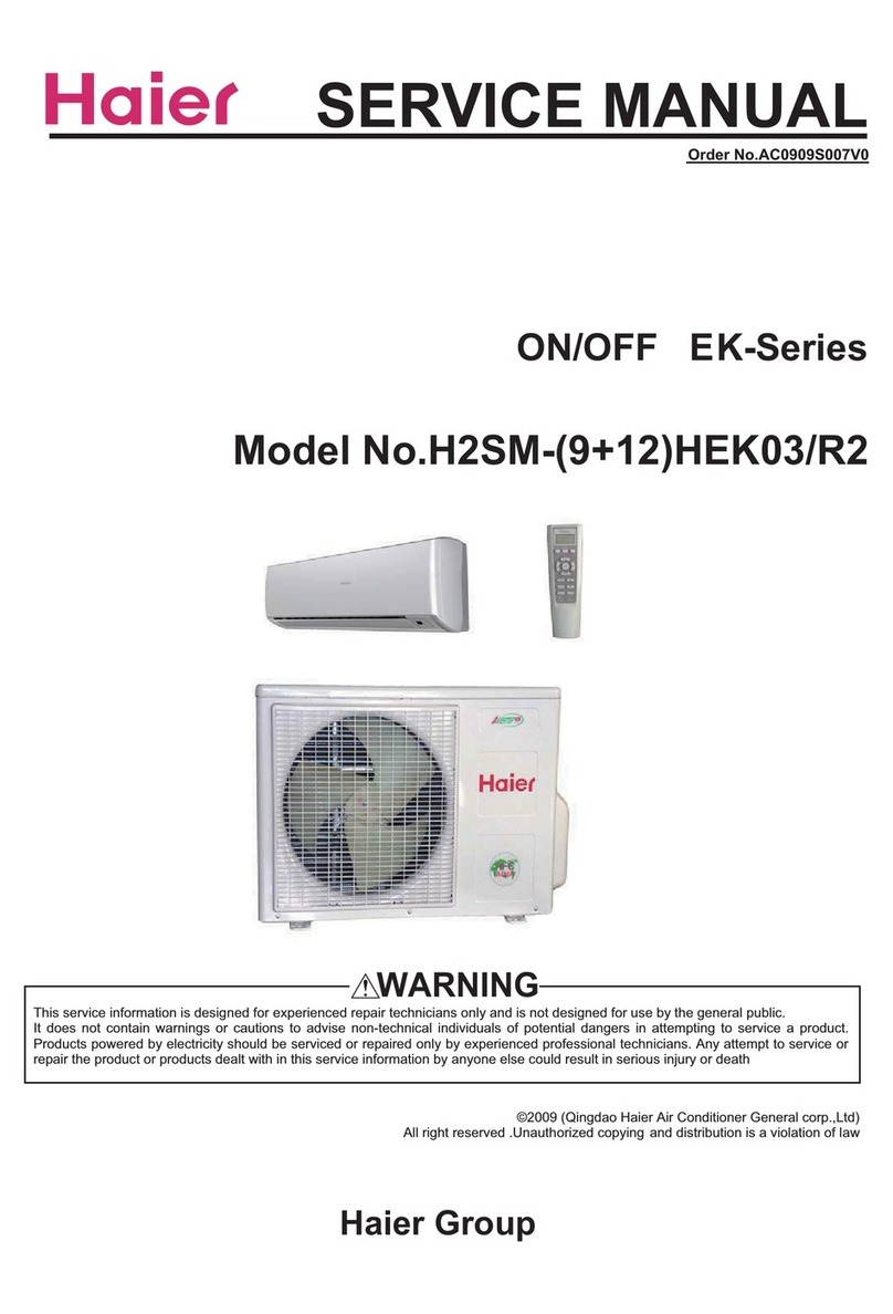 Haier H2SM-(9+12)HEK03/R2 User manual