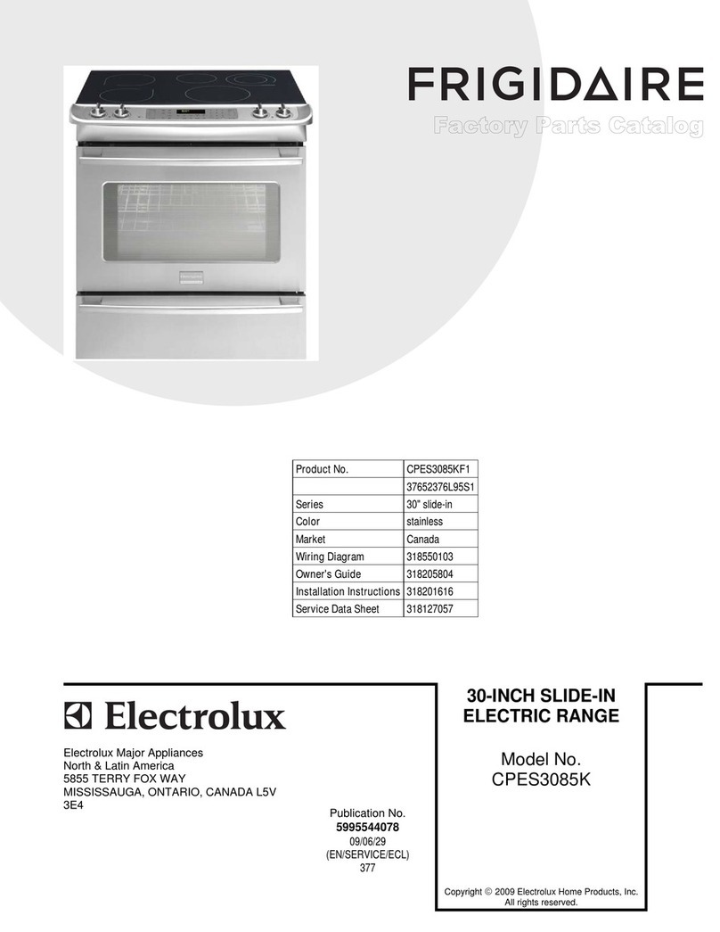 Frigidaire CPES3085KF1 Service Instruction Manual