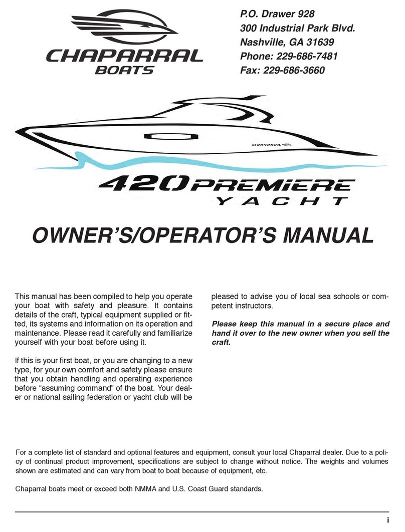 Chaparral 420PREMIERE Owner's manual