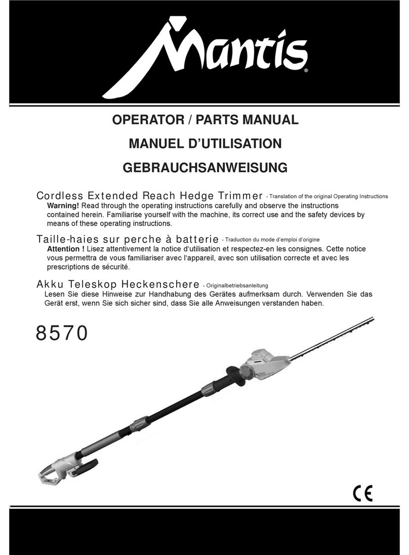 Mantis 8570 Operator's manual