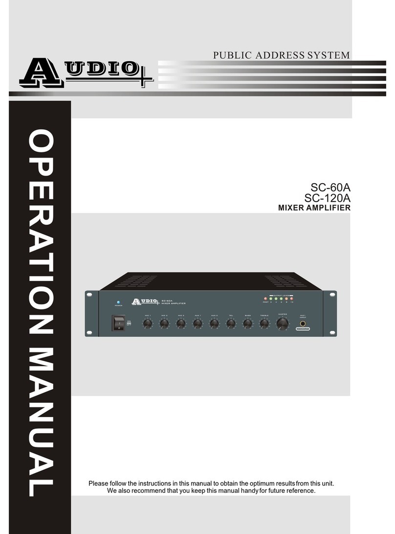 Audio SC-60A User manual