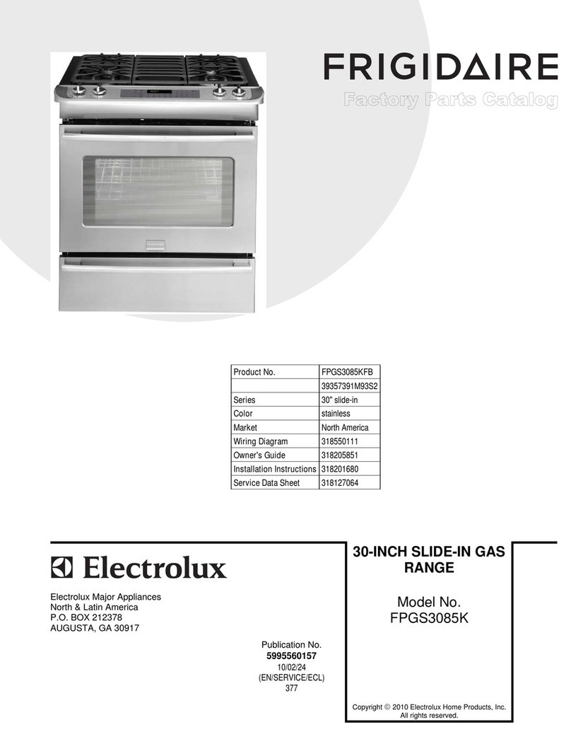 Frigidaire Professional FPGS3085K F User manual