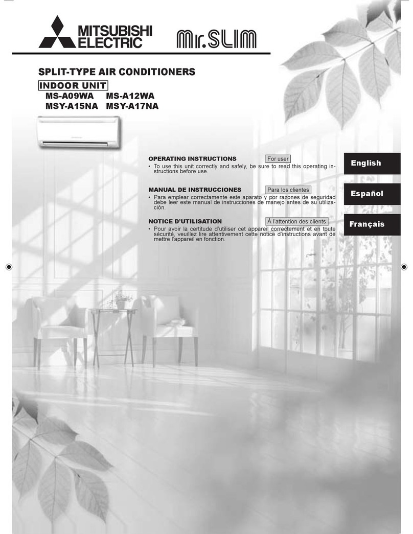Mitsubishi Electric Mr. Slim MS-A09WA operating instructions
