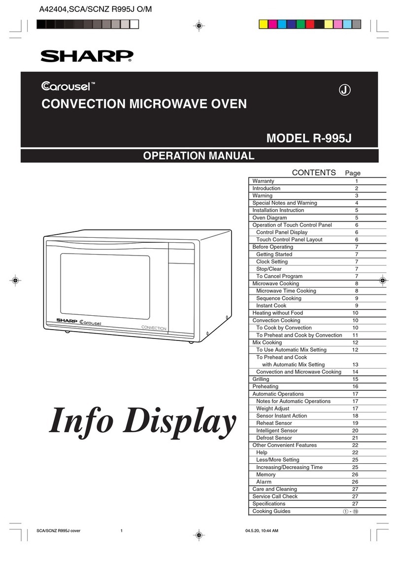 Sharp Carousel R-995J User manual