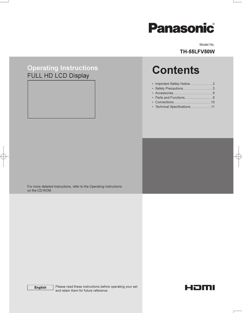 Panasonic TH-55LFV50W User manual