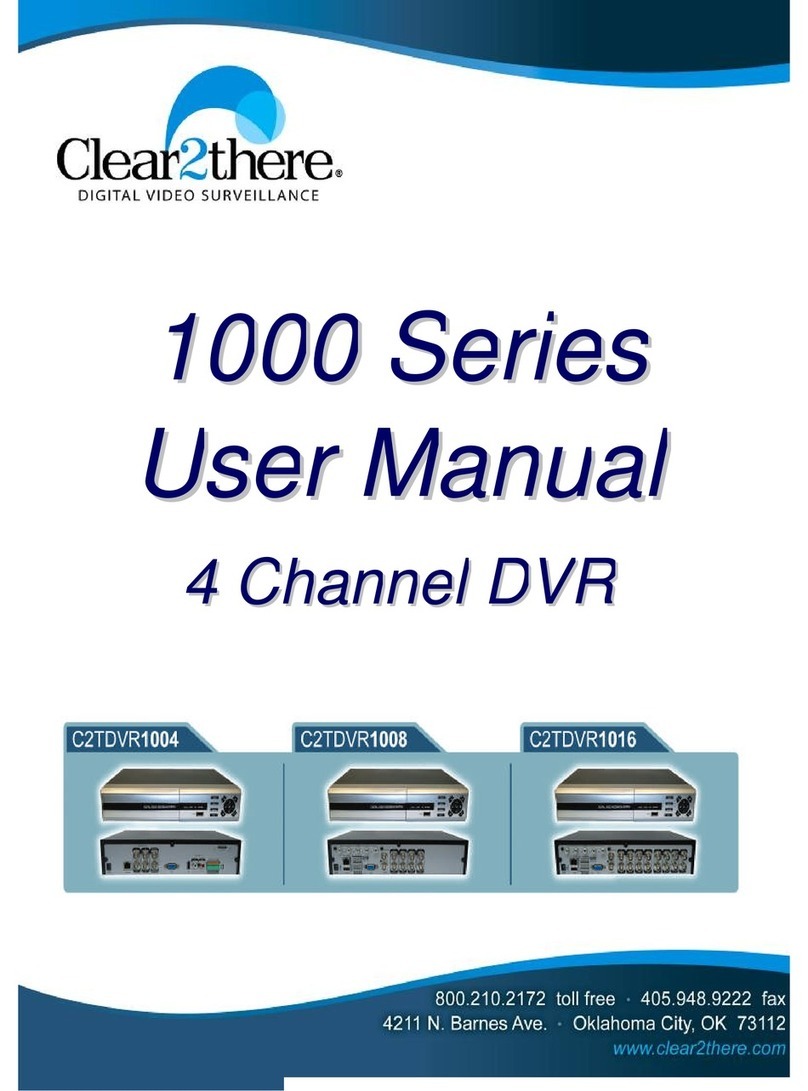 Clear2there C2TDVR1004 user manual