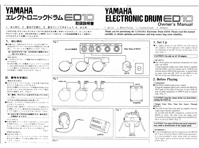 Yamaha ED10 User manual