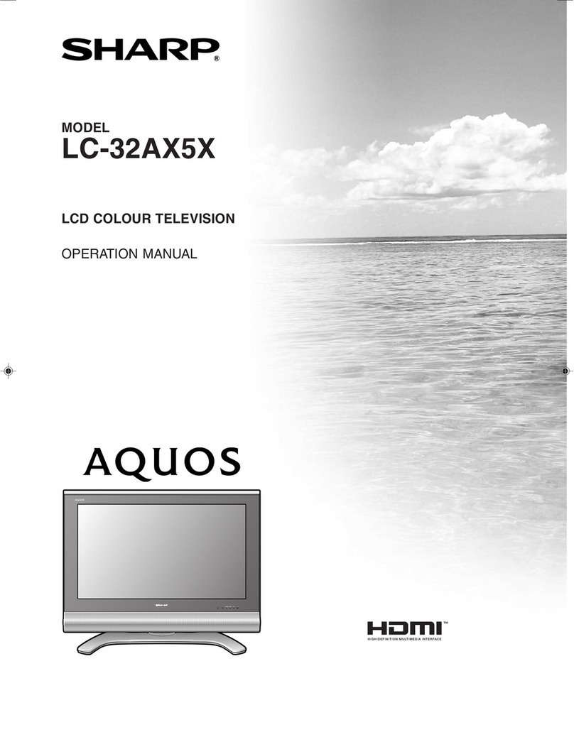 Sharp AQUOS LC-32AX5X User manual