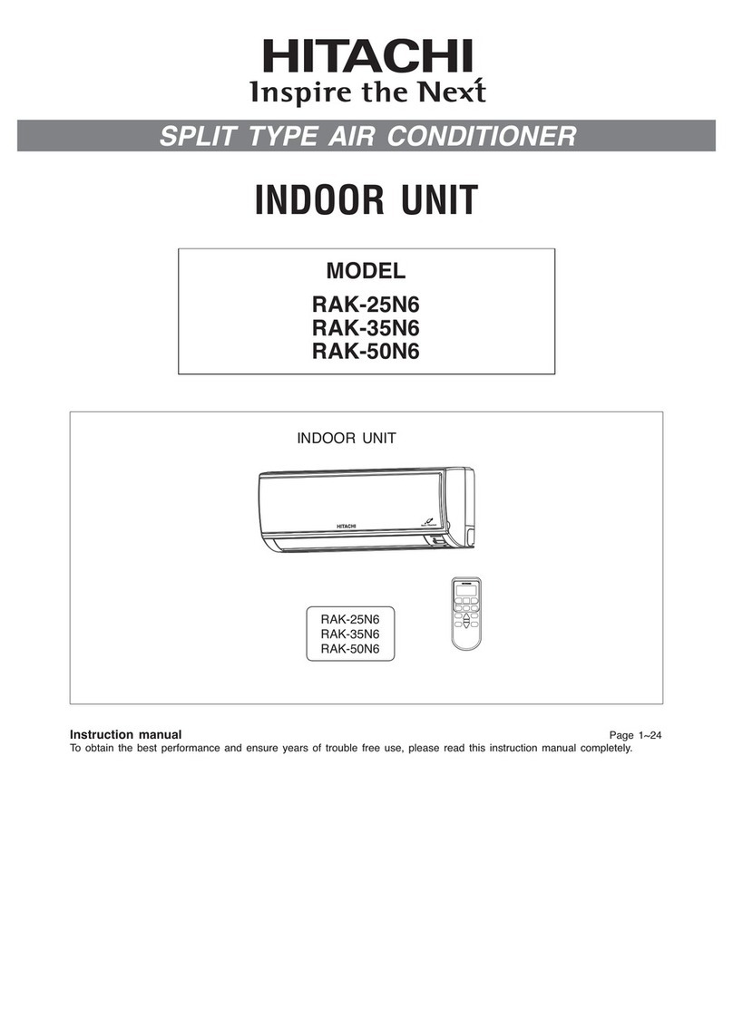 Hitachi RAK-25N6 instruction manual