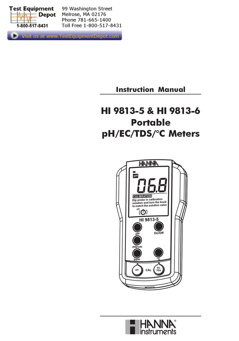 Hanna Instruments HI 9813-5 User manual