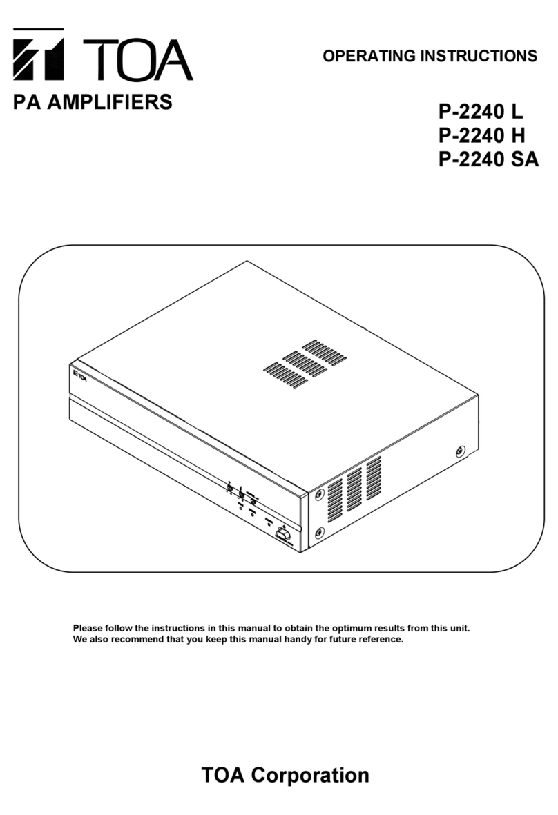 Toa P-2240L User manual