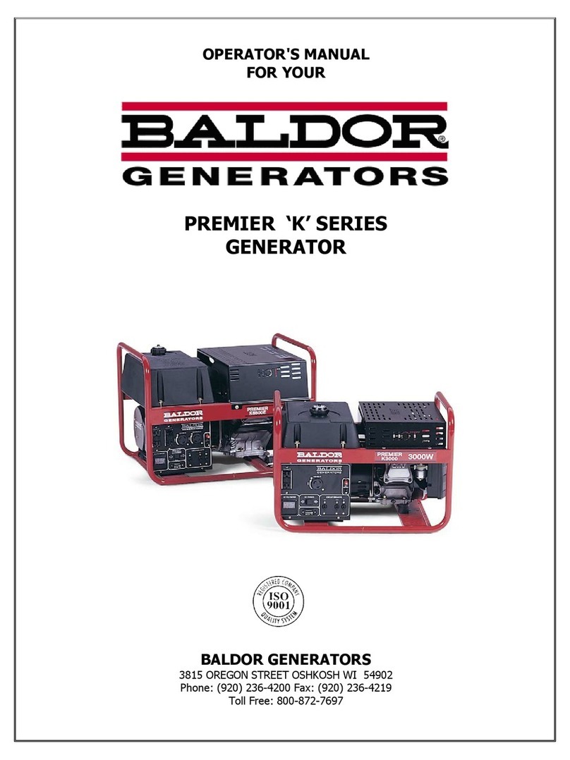 Baldor Premier 'K' User manual Baldor Premier 'K' User manual