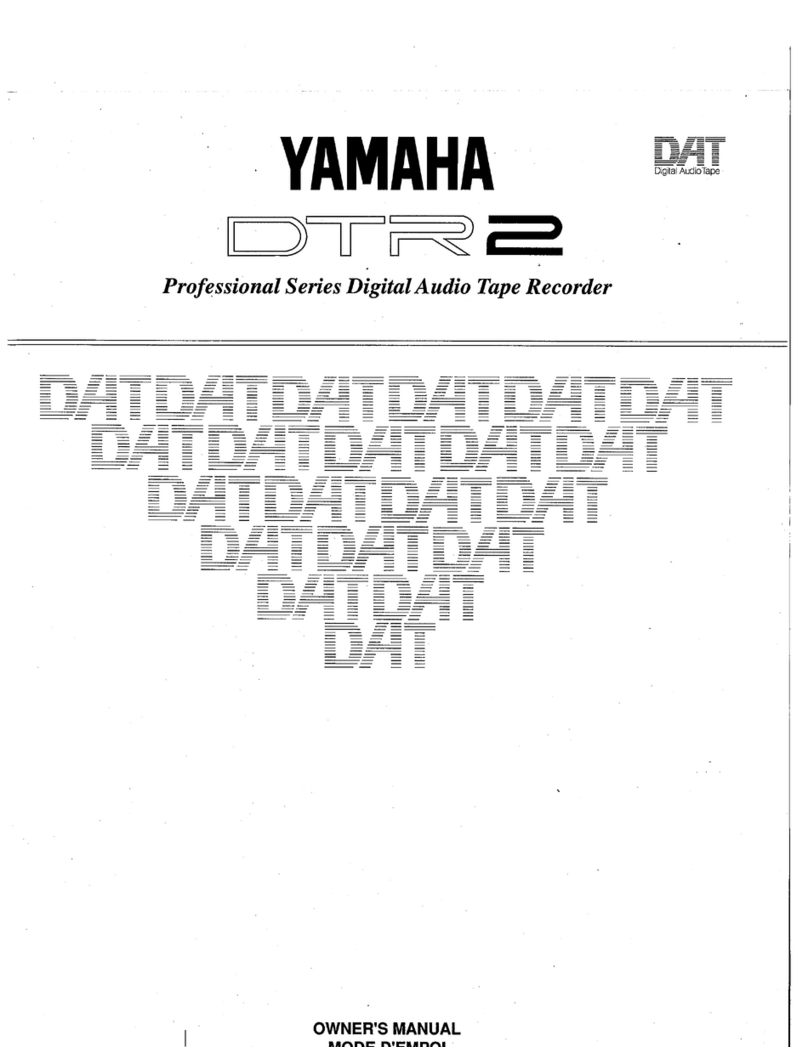 Yamaha DTR2 owner's manual