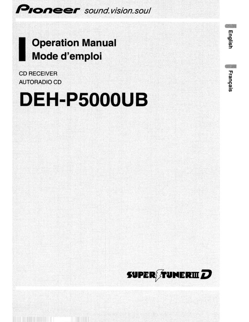 Pioneer Super Tuner IIID DEH-P5000UB User manual