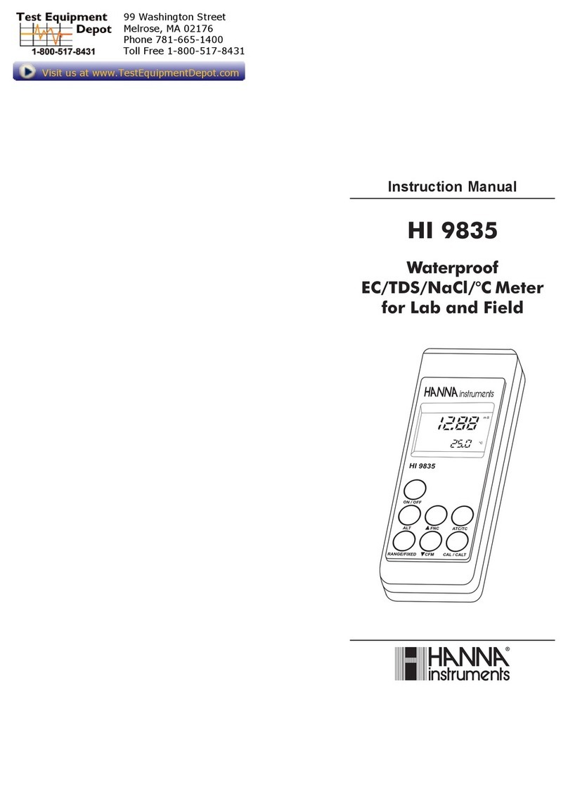 Hanna Instruments HI 9835 User manual