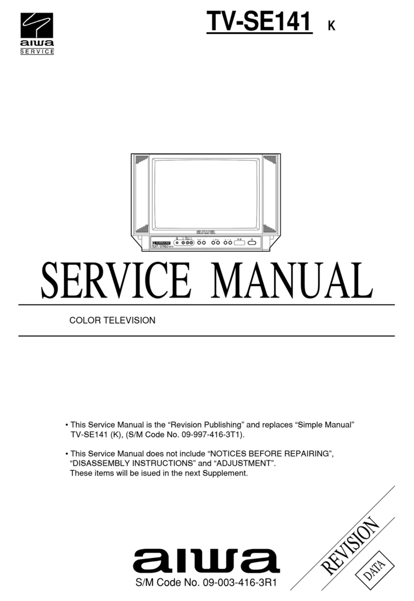 Aiwa TV-SE141 K User manual