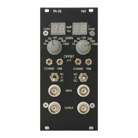NPI PA-2S User manual