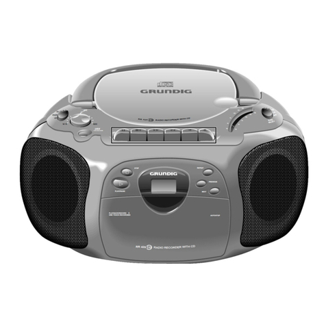 Grundig RR 420 CD User manual Grundig RR 420 CD User manual