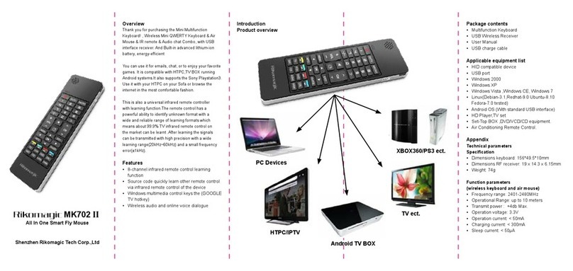 Rikomagic MK702 TV ect. II user manual