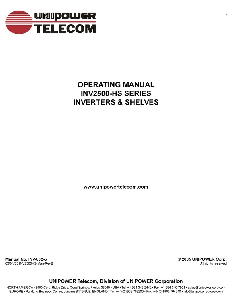 Unipower INV2500-HS-60 operating manual