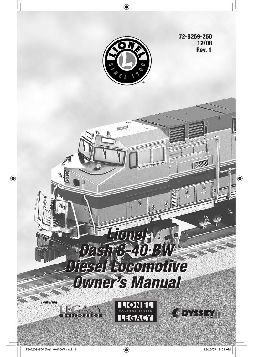 Lionel Dash 8-40 BW Diesel Locomotive owner's manual