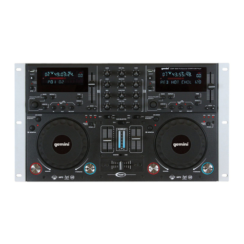Gemini TABLE TOP SYSTEM CDMP-6000 User manual