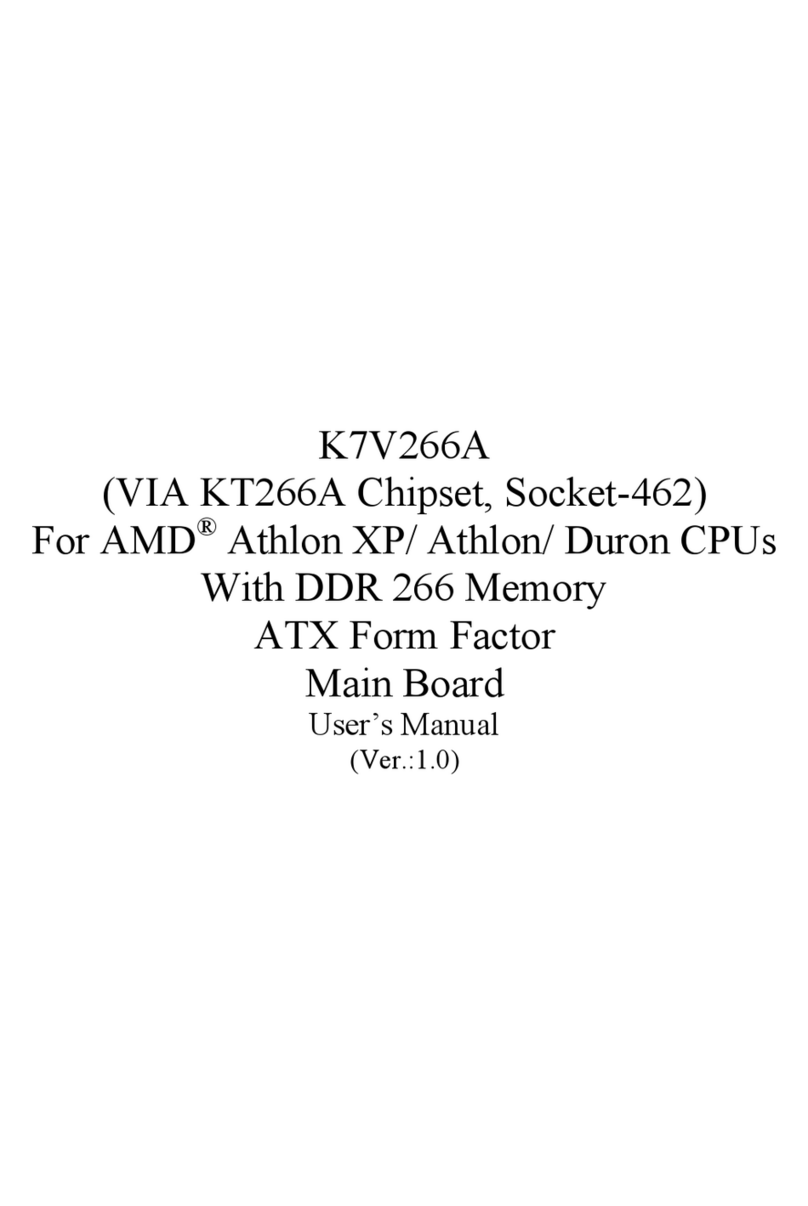Duron K7V266A user manual