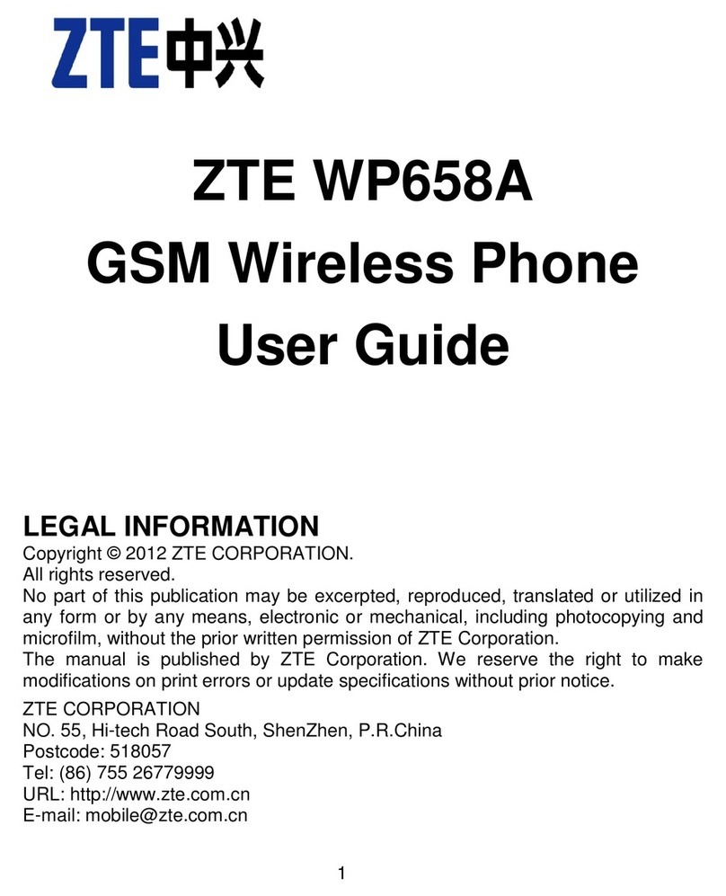 Zte WP658A User manual