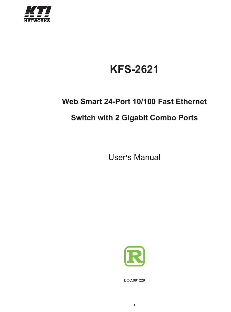 KTI Networks KFS-2621 User manual