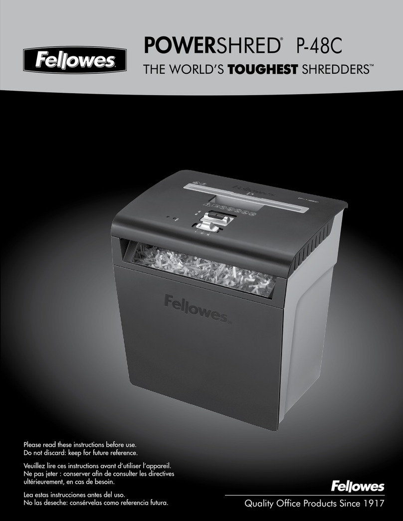 Fellowes POWERSHRED P-48C User manual