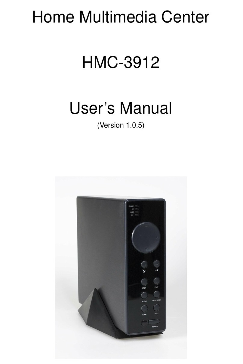 Home Multimedia Center HMC-3912 user manual