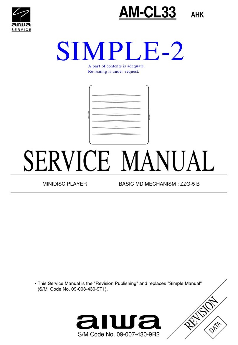 Aiwa AM-CL33 Service manual