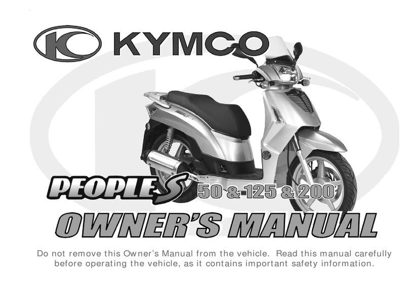 KYMCO AGILITY 50 - SERVICE owner's manual