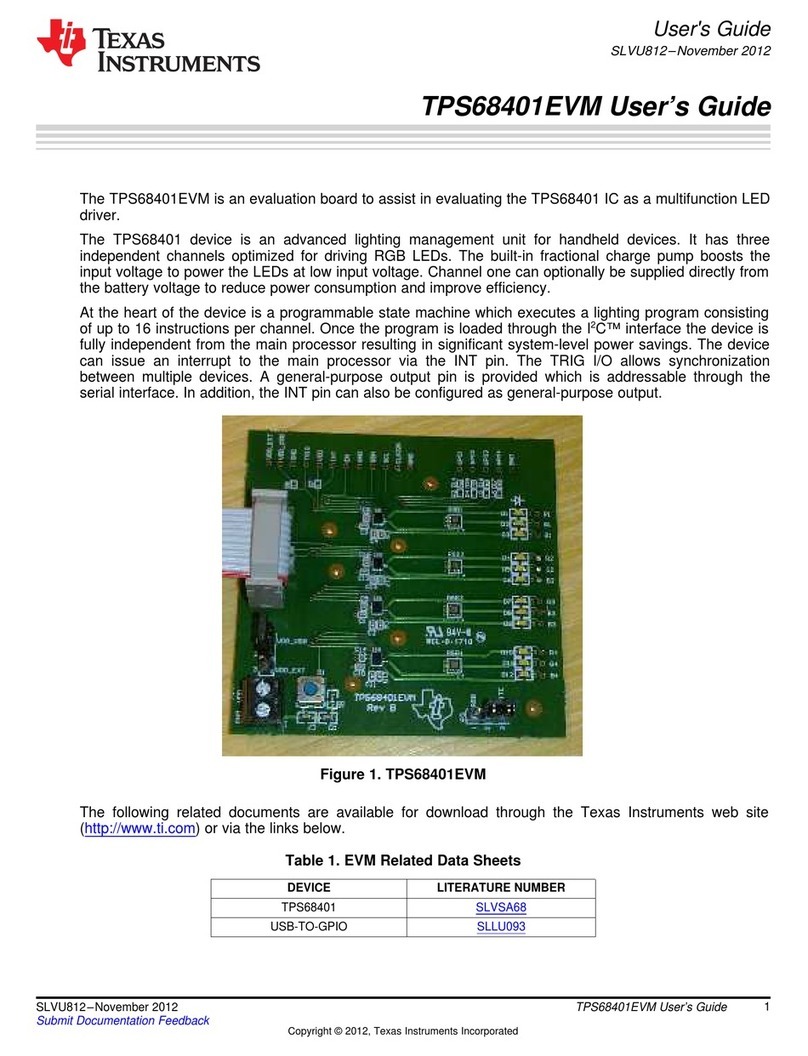 Texas Instruments TPS68401EVM User manual