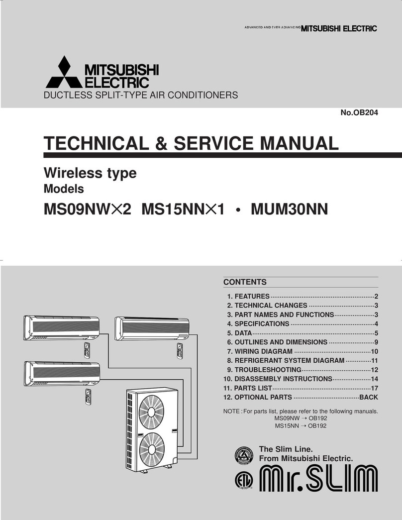 Mitsubishi Electric MS09NW Operating manual