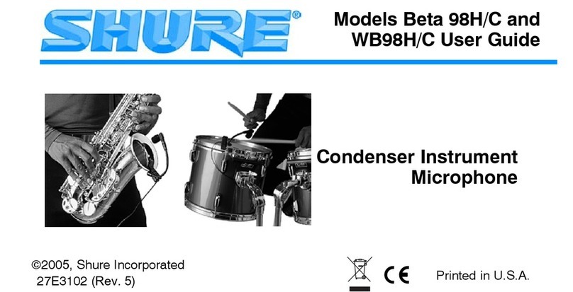Shure Beta 98HC user guide