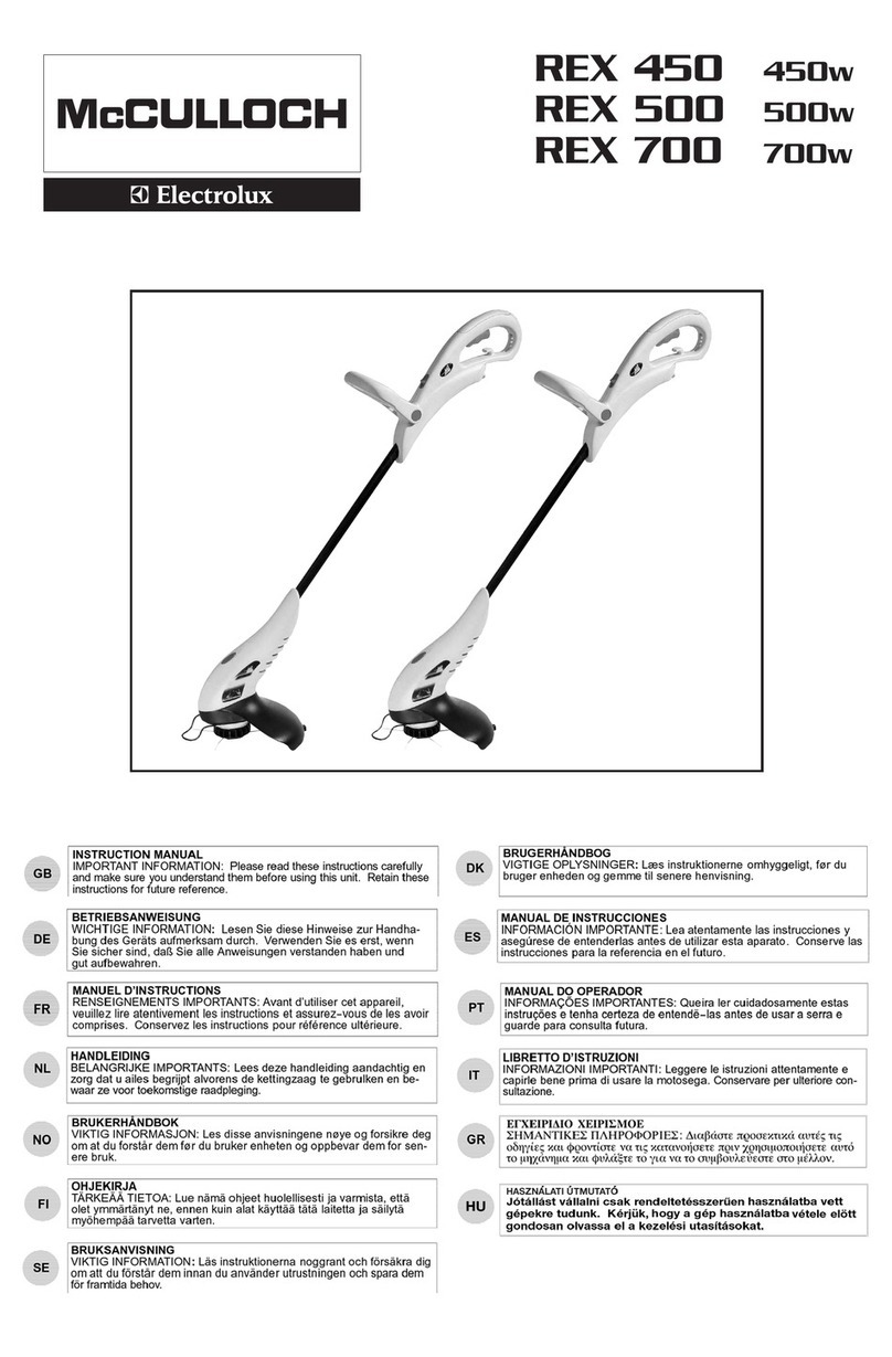 McCulloch REX 450 instruction manual
