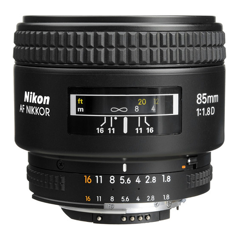 Nikon AF Nikkor 85mm f/1.4D IF User manual