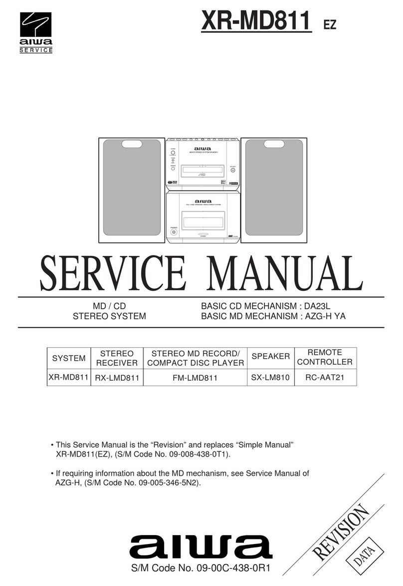 Aiwa XR-MD811 User manual