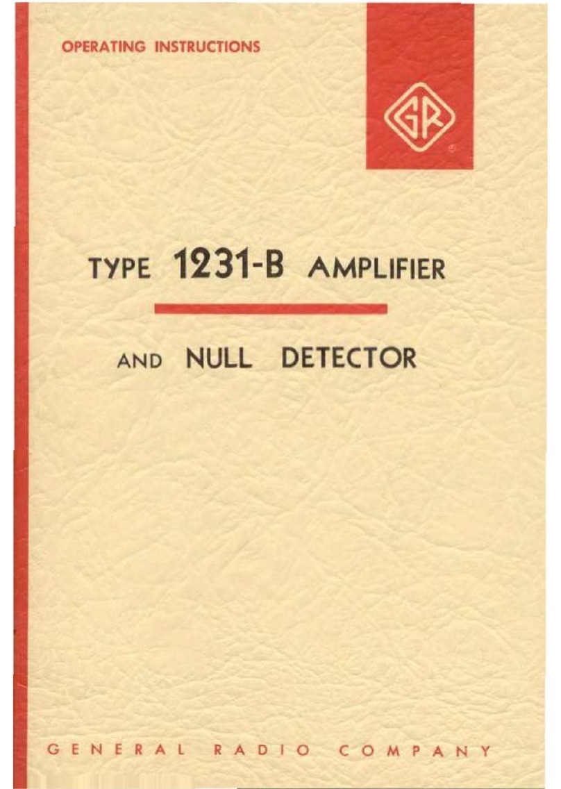 GENERAL RADIO COMPANY 1231-B operating instructions