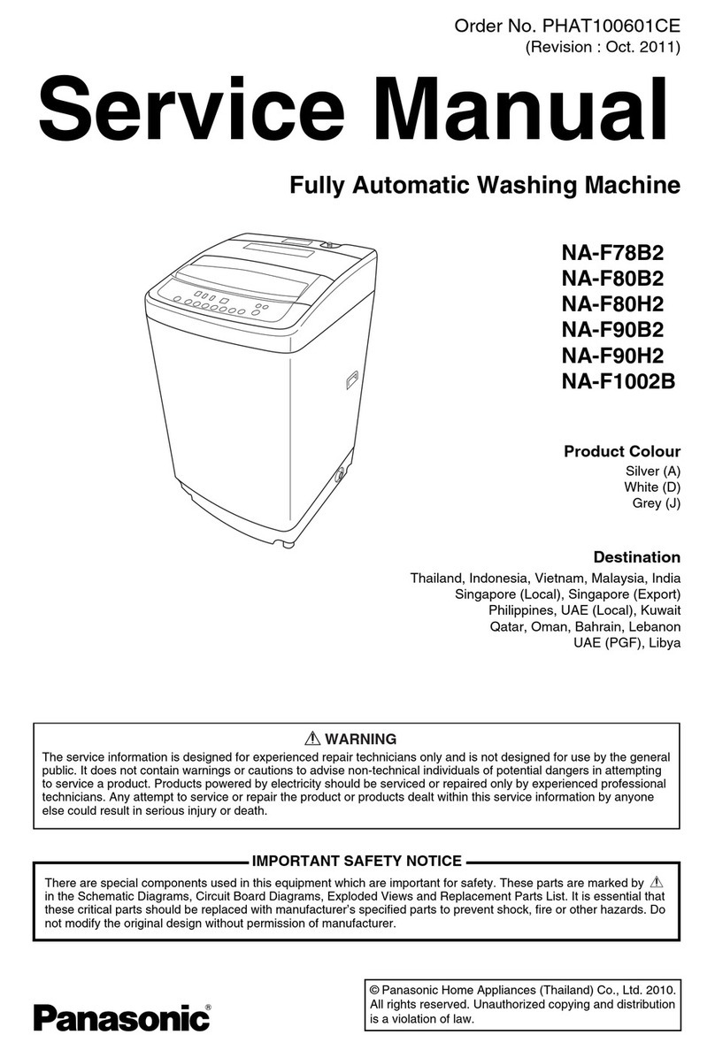 Panasonic NA-F78B2 Service manual