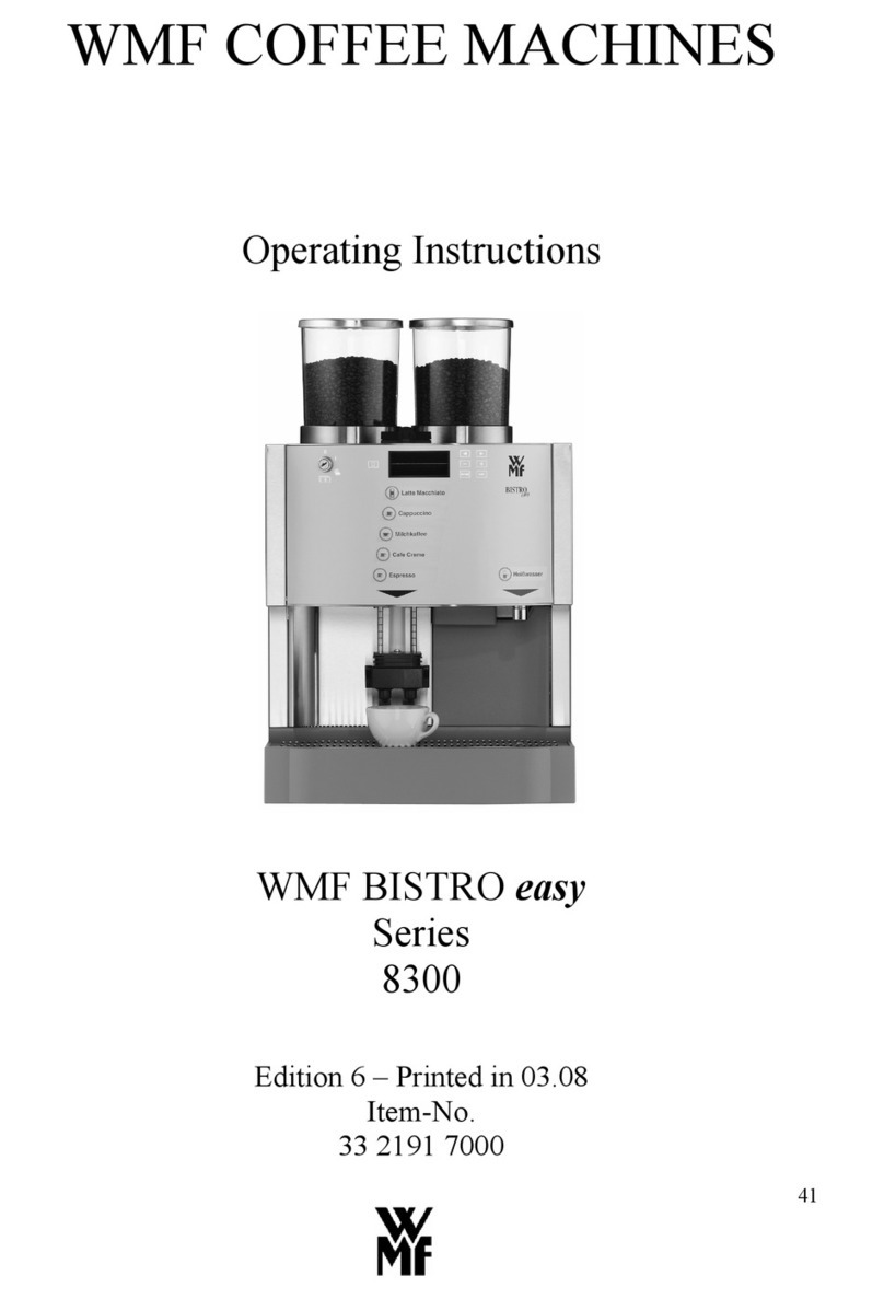 WMF Bistro easy 8300 operating instructions