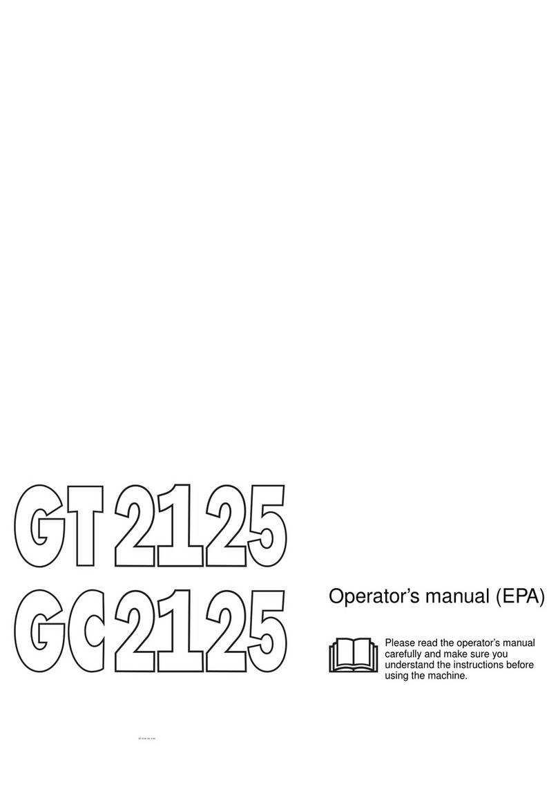 Jonsered GT 2125 User manual Jonsered GT 2125 User manual