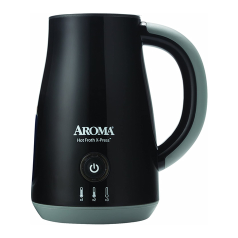 Aroma Hot Froth X-Press AFR-120B User manual