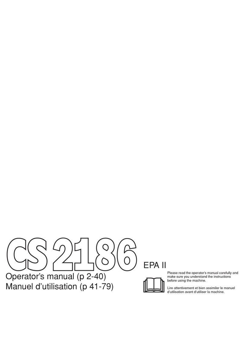Jonsered CS 2186 User manual